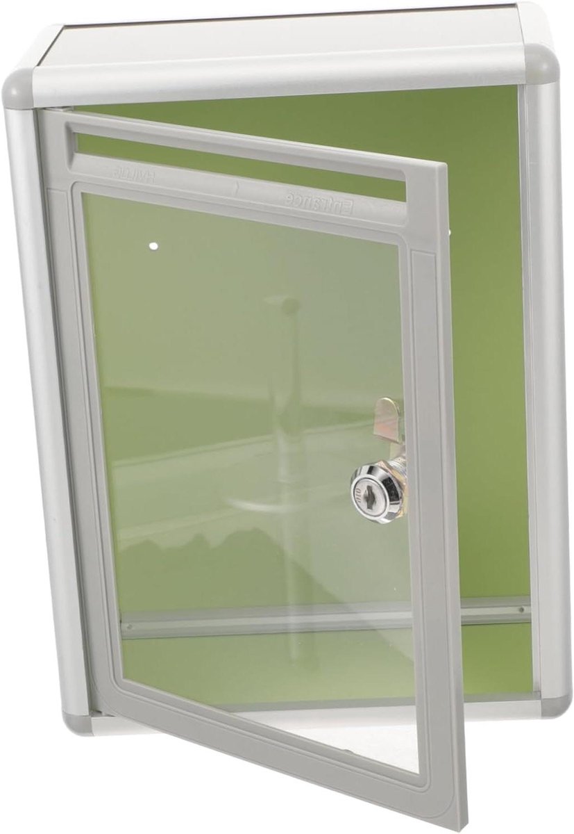 Brievenbus Aluminium - Wandbrievenbus - Thuispost Ontvangen - Transparant Acryl - 28.5 cm - Zilver