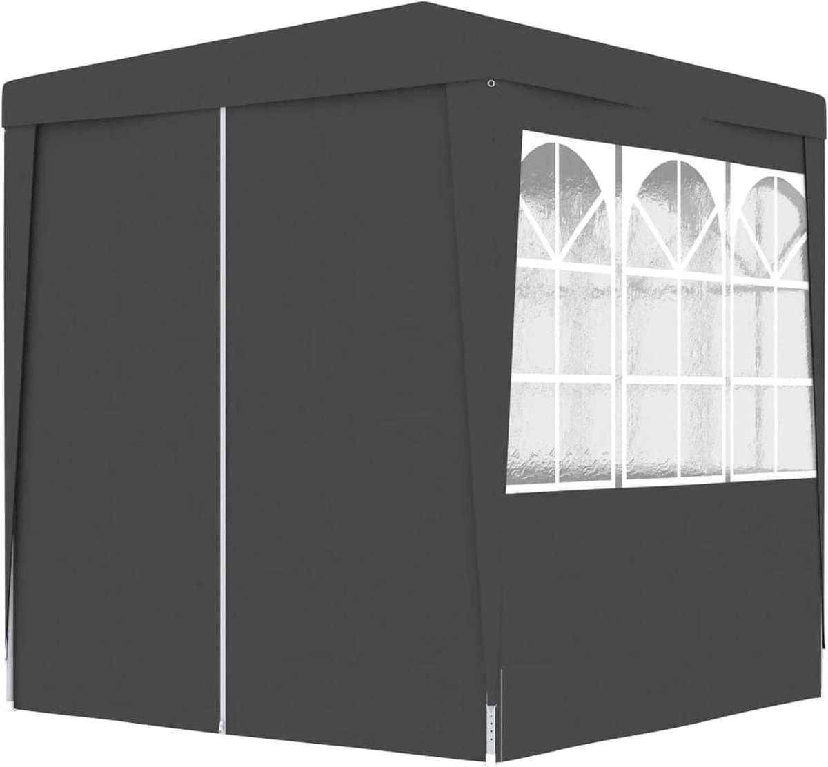 Feesttent met zijwanden - Tuinpaviljoen - Feestelijke bijeenkomsten - UV- en waterdicht - 2 x 2 meter - Antraciet