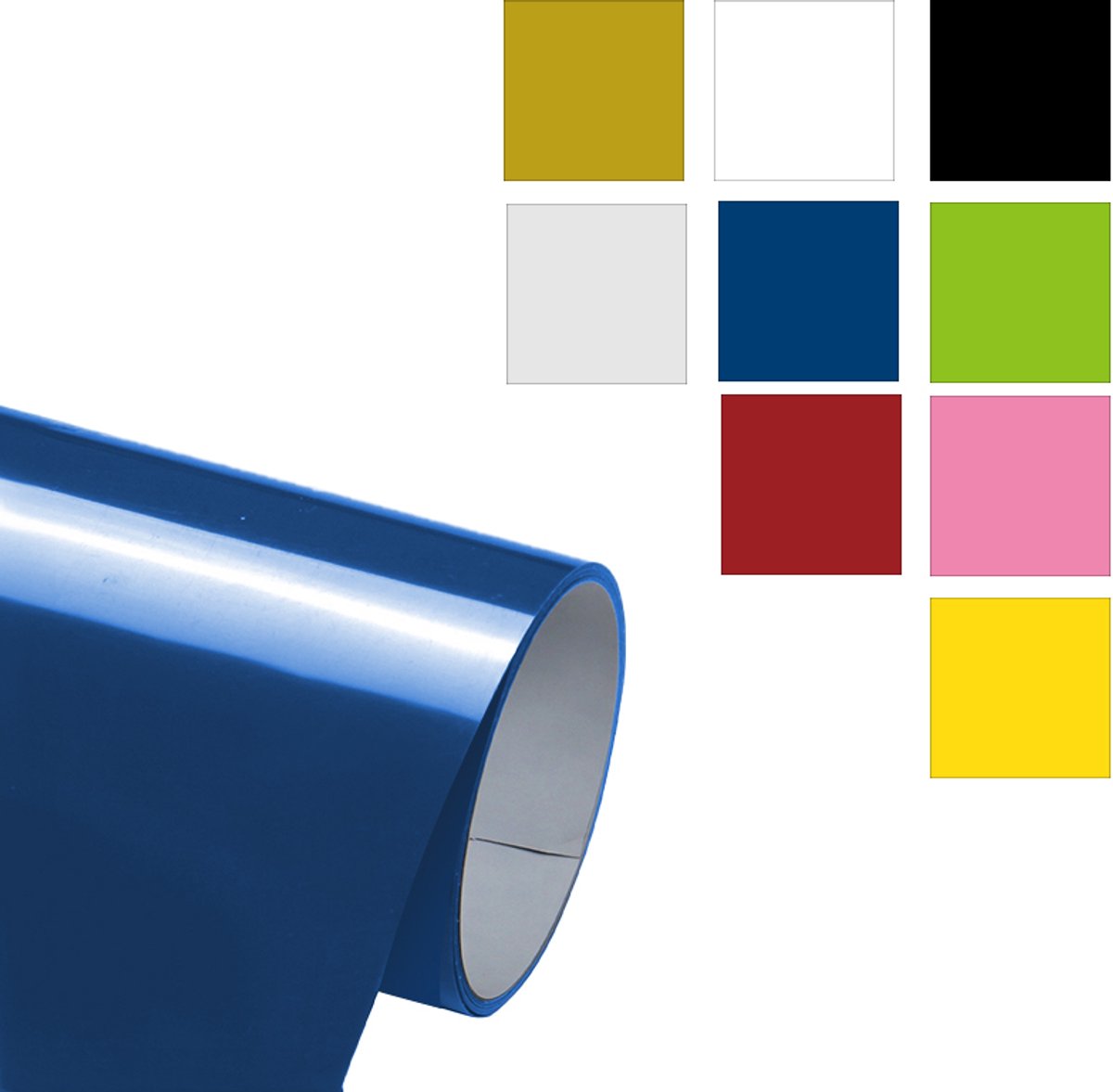 PU Warmteoverdracht Vinyl Rol - 12" x 6 ft - Voor DIY Kleding, T-Shirts, Stoffen en Tassen - Blauw
