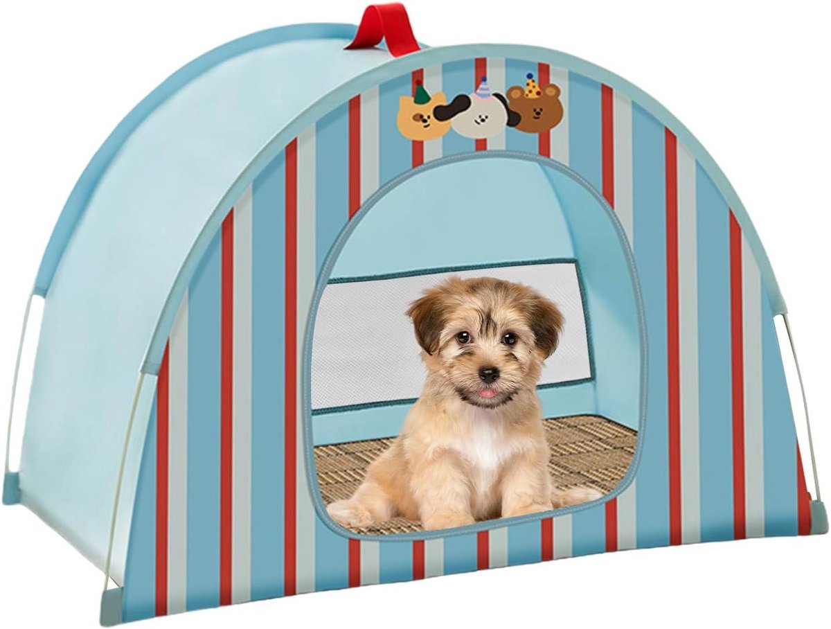 Kattentent Outdoor - Huisdier tent - Bescherming Huisdier - Ademende Warmteafvoer - 55x43x40 cm - Blauw
