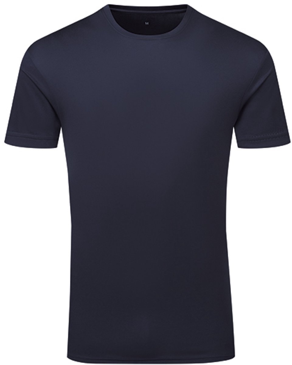 TriDri® - TriDri® Ion-Charge recycled textured tee - French Navy - XXL