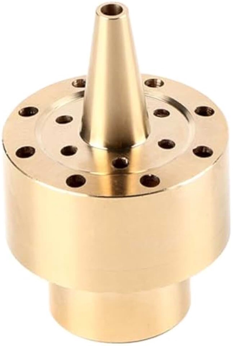 1/4 "/ 1/2" / 3/4" sproeikop voor tuinirrigatie sproeiers fontein, messing zuil multi-richting jet pond fontein water sproeikop (1/4")