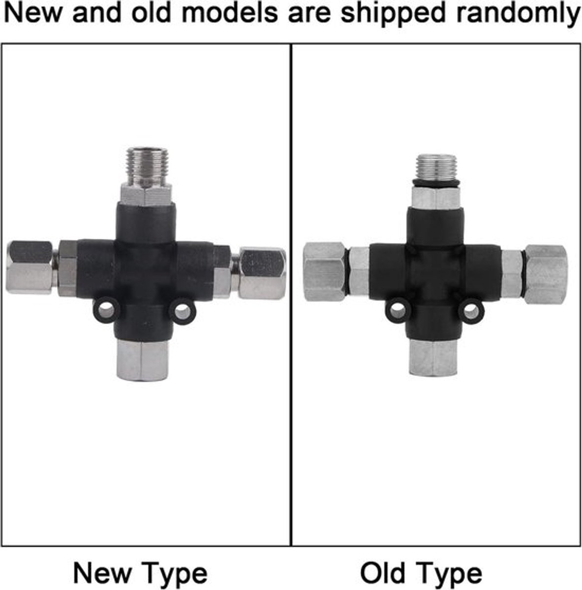 3-weg Airbrush Luchtslang Manifold Adapter - Airbrush Accessoire voor Verbindingen - 1/8'' Connector