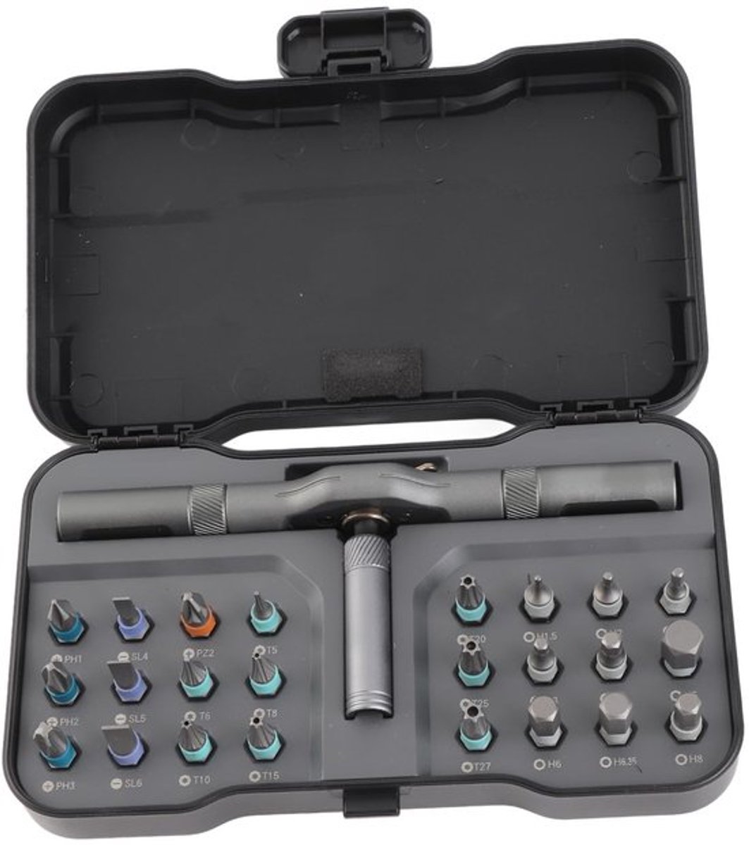 Multifunctionele Ratelschroevendraaierset 24-in-1