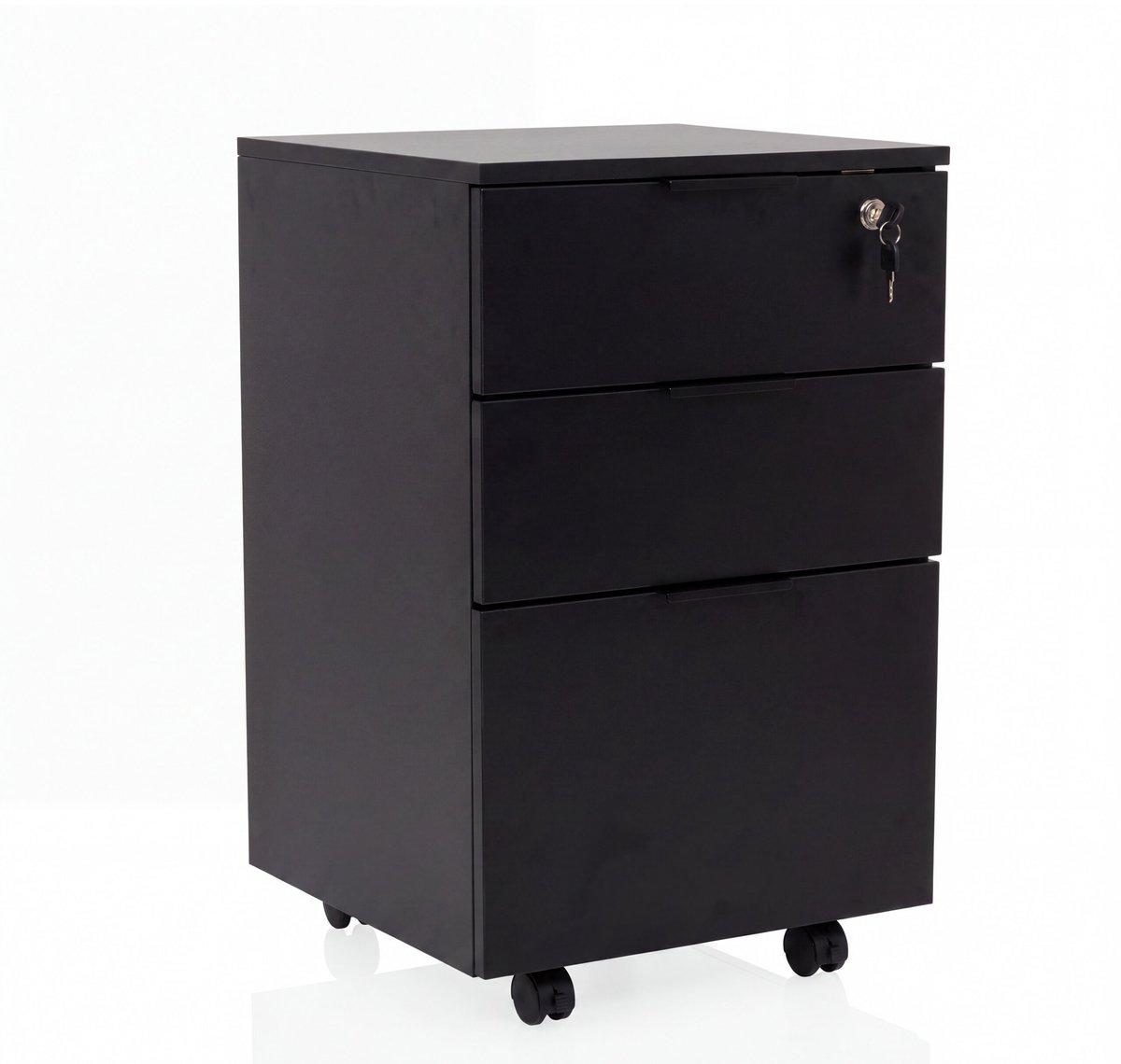 Rolcontainer / bureau-opbergkast Davik zwart hjh OFFICE