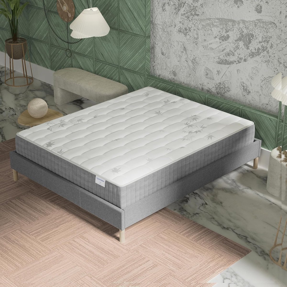 Matras 140x200 cm - Hybrid met pocketveren + traagschuim - Stevige ondersteuning - Herstel tijdens de slaap - SnelShoppen
