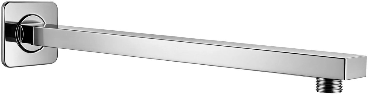 Rea - Vierkante Douchearm Js-9022 40cm Chrome - 3 x 40,5 x 2,8 cm