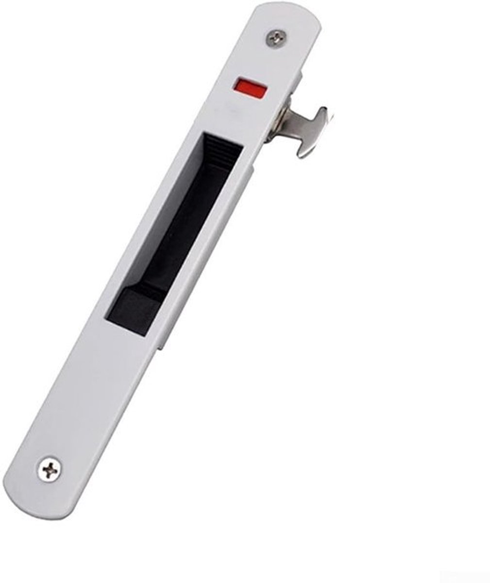 Schuifdeur Slot Zinklegering - Vergrendelhaken - Duurzaam - Roestbestendig - Veilig - Maat 198 x 28 mm - Deurslot