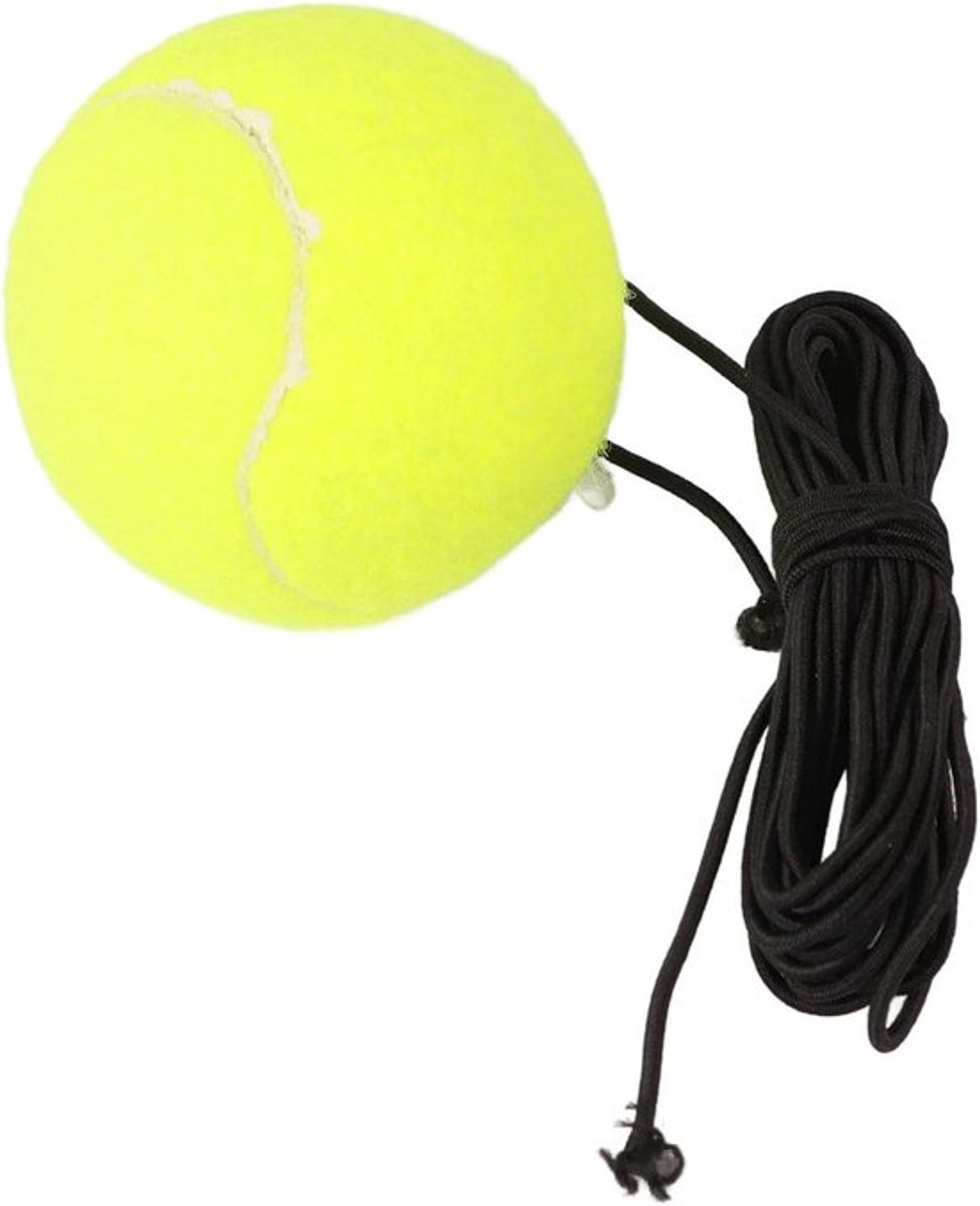Tennisbal Oefenapparaat - Elastische Koord - Één-speler - Terugkaatsapparaat - Rubber - Trainingsapparaat - Alle Leeftijden - Pickleball - Junioren en Professionals - Geschikt voor Trainingssessies met Spelers