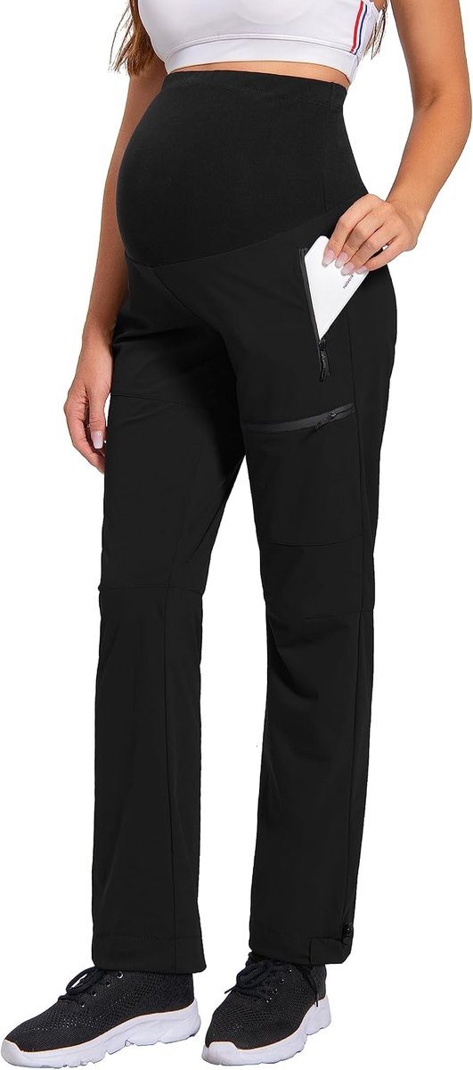 Zwangerschapsbroek voor dames, cargobroek, sneldrogend, wandelen, sport, training, zwangerschapsbroek, lounge, vrije tijd, outdoorbroek