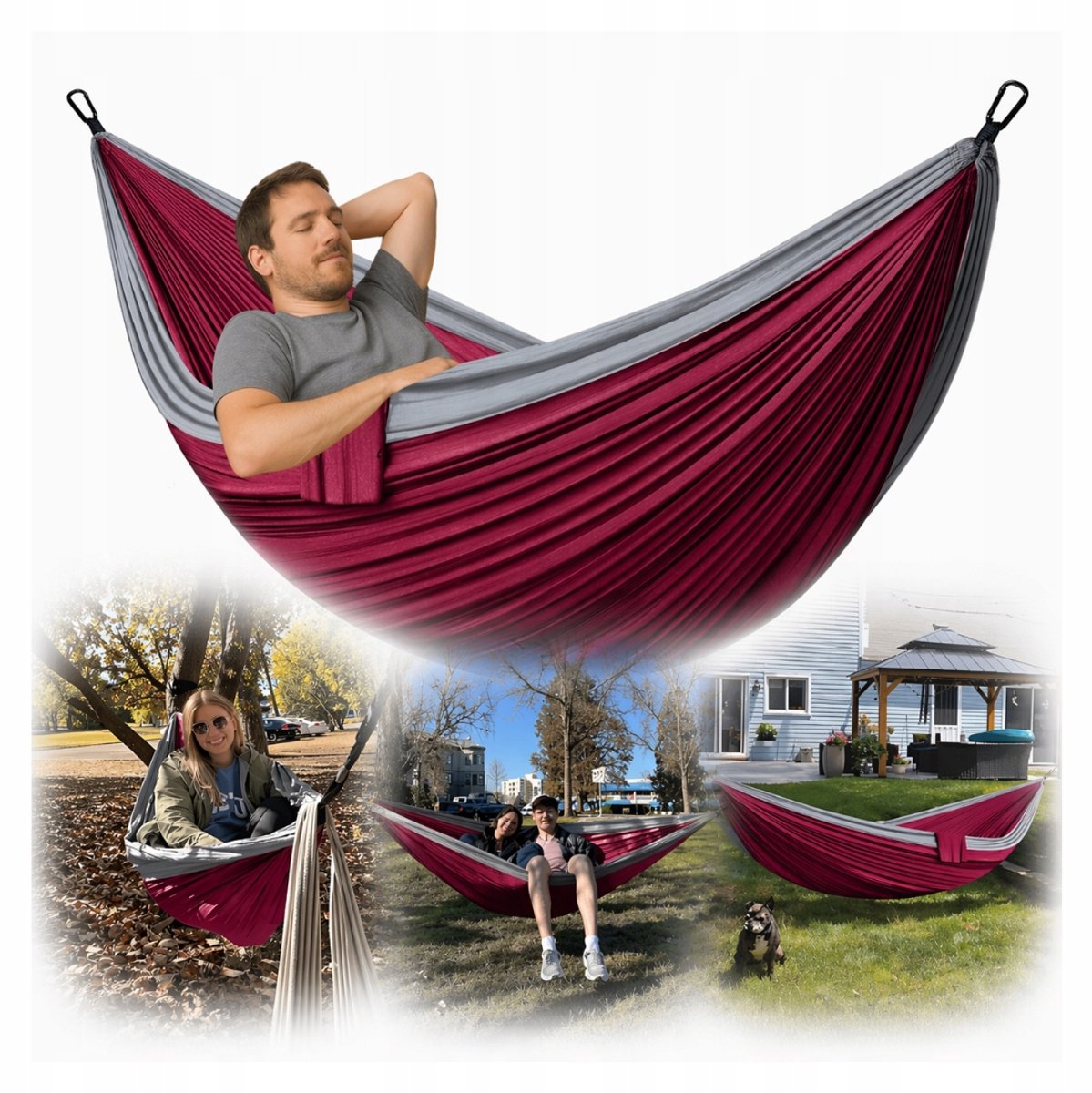 Dubbele Hamak 300x200cm - Ultralicht & Draagbaar voor Buiten