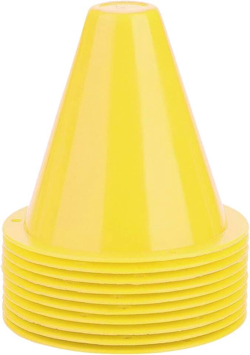 Cone Football, Huairdum voetbaltraining obstakels, 10st voetbal training kegel voetbal barrières plastic marker houder accessoire voor voetbal basketbal sportveld k