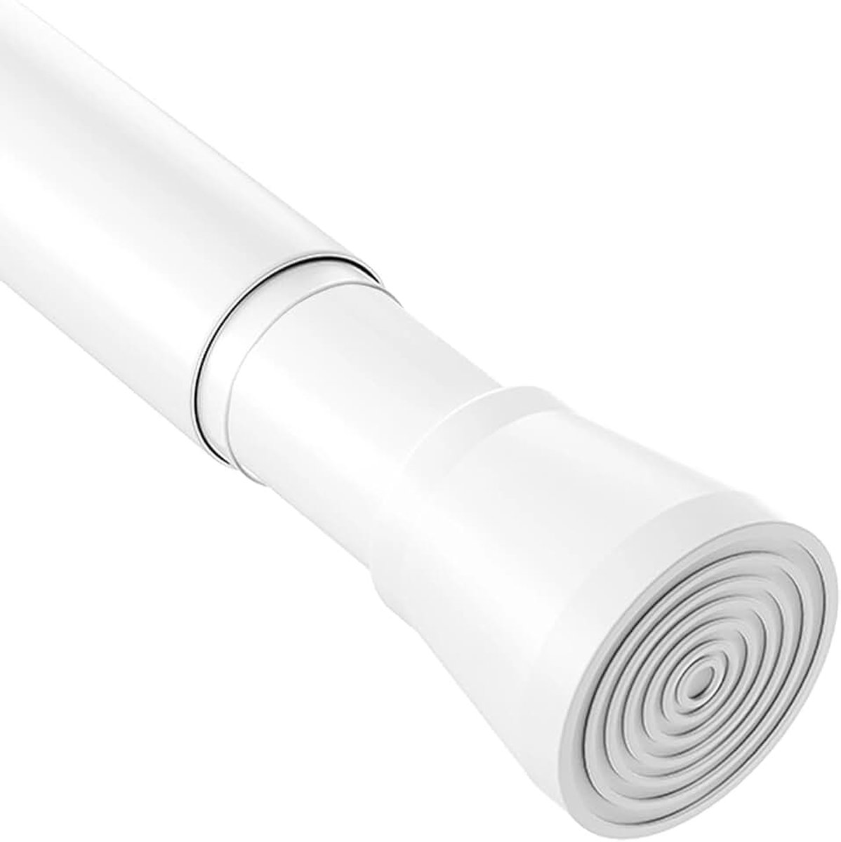 Douchegordijnstang Deur Spanningsstaven Telescopische Douchestang Uitschuifbaar gordijnroede zonder boren curtain rod voor,wit,190-360CM(Ø 32 mm)
