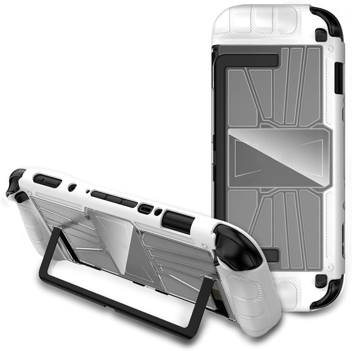 Omesio Voor Nintendo Switch 2 rondom bescherming, slip- en krasbestendig, Precision Fit Case - wit