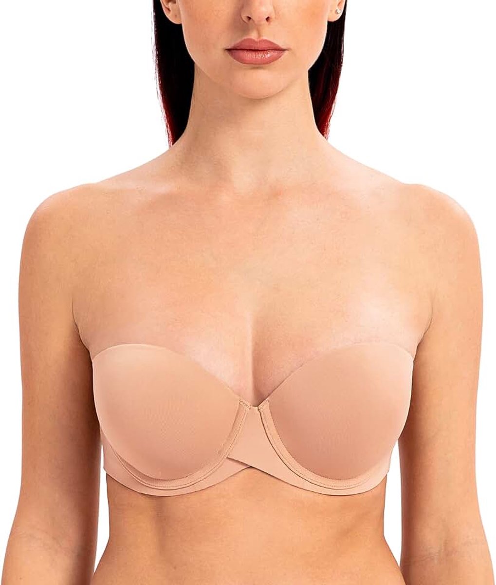 Opdrukken Strapless BH Gewatteerde Beker met Beugel