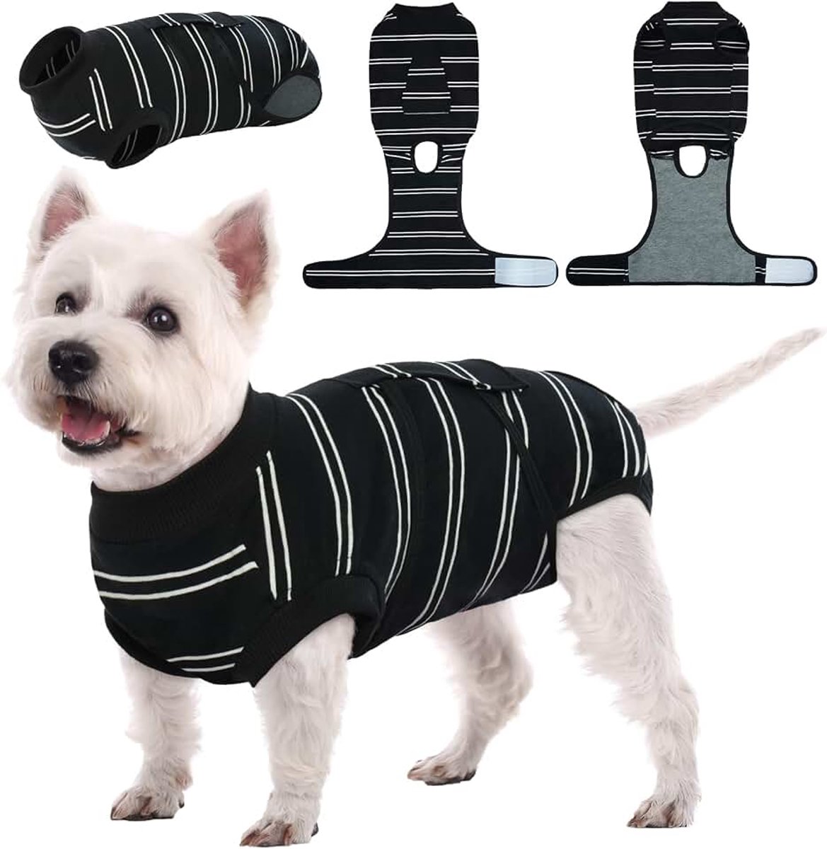 Hondenbody na castratie, ademende body voor honden en katten, anti-wondlikken, E-kraag, alternatief na de operatie