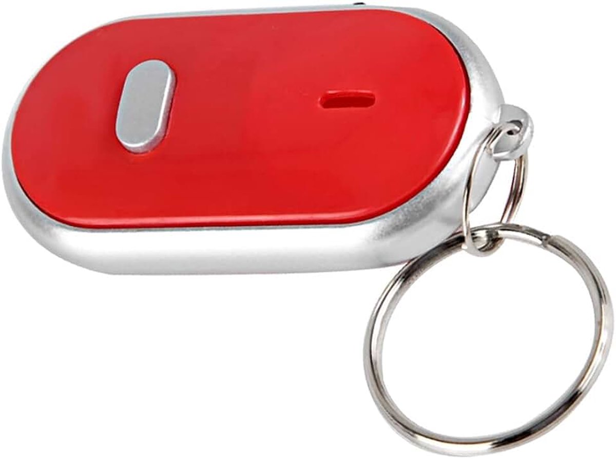Sleutelzoeker met Leidingen of Oproepen 7m Bereik Licht Niet Lichten ABS -materiaal voor Sleutelauto Huisdier Kinderzake Kast (rood)