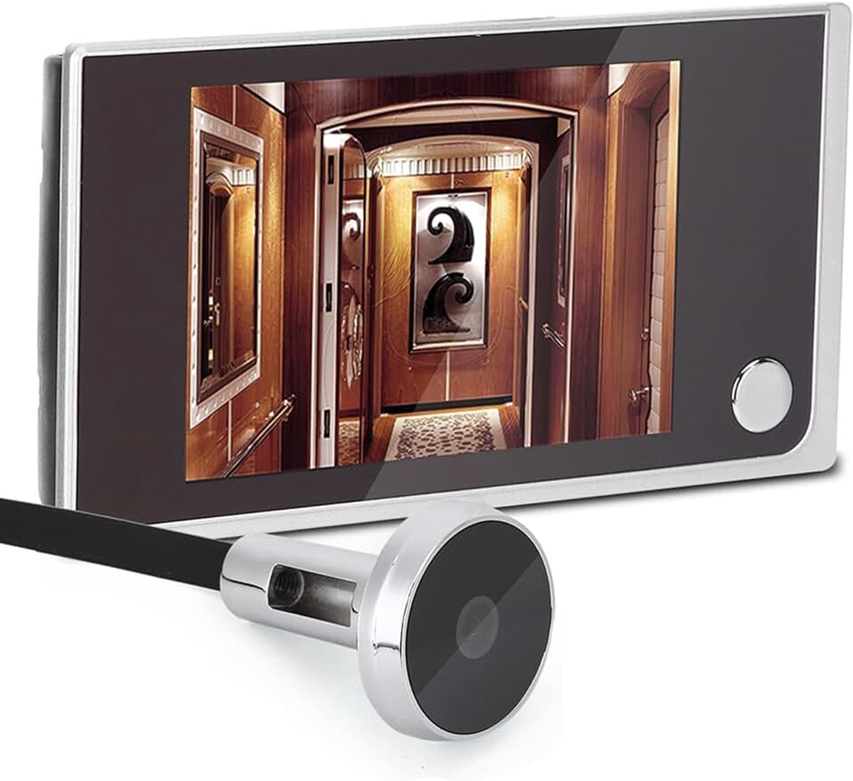 Deurspion, 3,5 inch, 120 graden kijkhoek, 3,5 inch, elektronische deurspion, lcd-display, digitale visuele deurbel voor huisbeveiligingssysteem