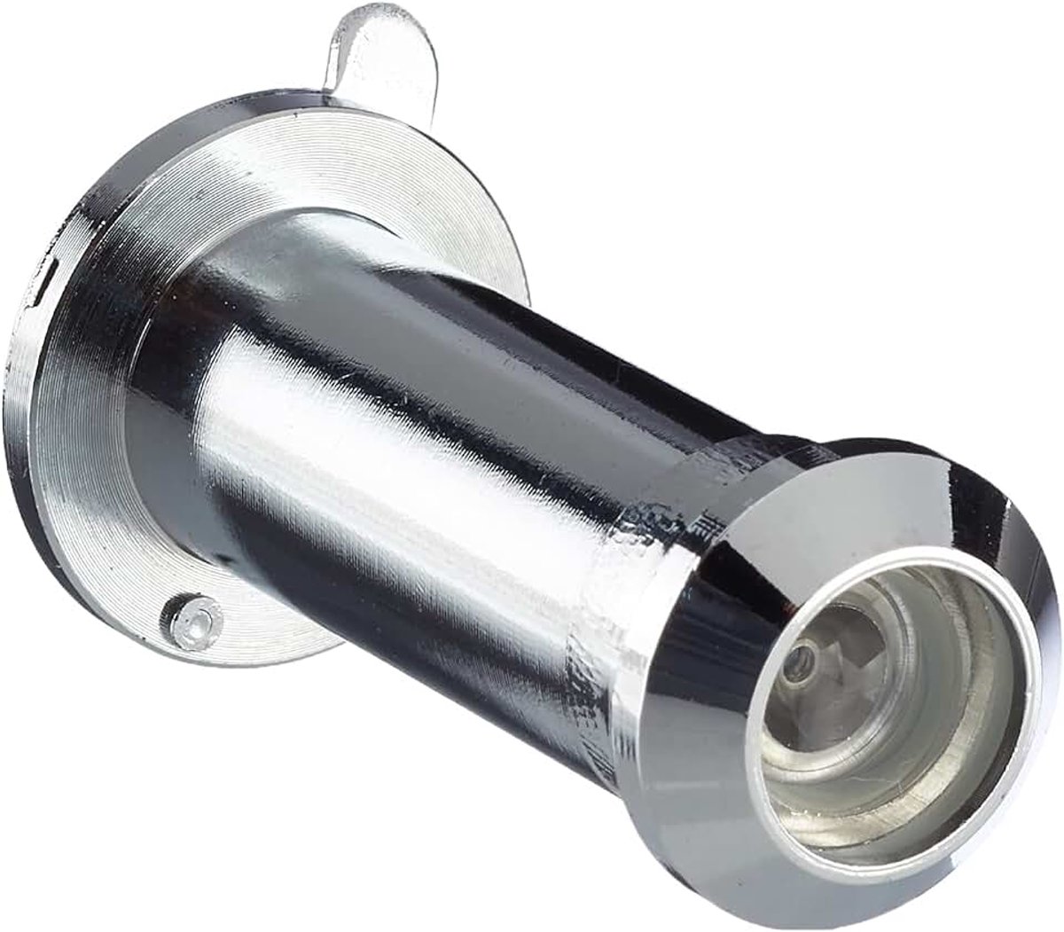 Deurspion diameter 12 mm | verchroomd messing | groothoek 170 graden | incl. kap