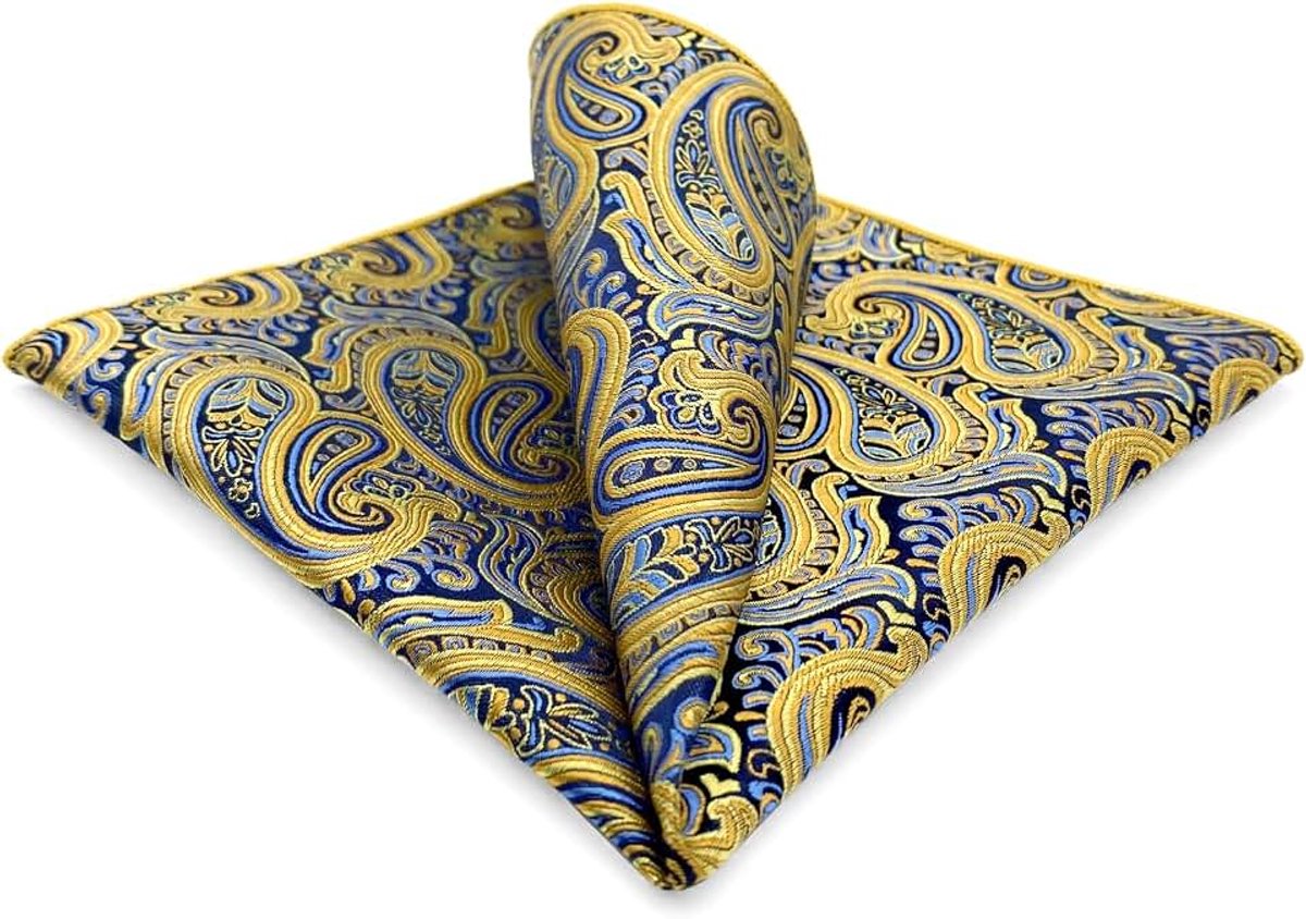 SHLAX&WING Zakdoek voor heren, gesorteerd paisleypatroon voor kostuumjas, business,