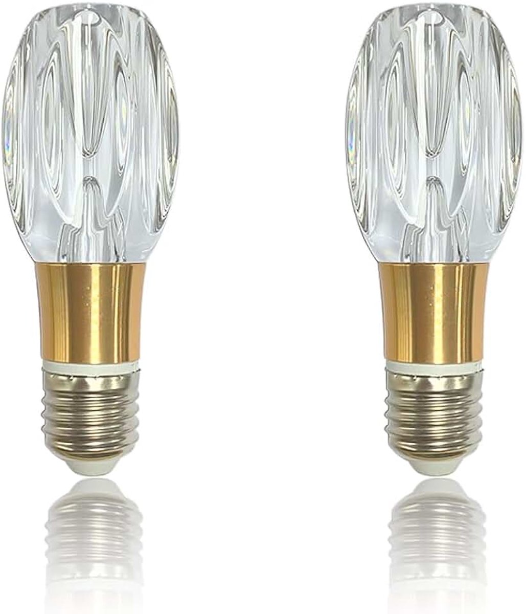 2 Stuks E27 LED-Lampen 5W 3000K Warm Wit, E27 LED Lamp, Decoratieve LED-Lampen in Edison Stijl, Energiezuinige LED Lamp 85-265V, Flickervrij voor Hanglamp, Keuken, Kantoor (B006)