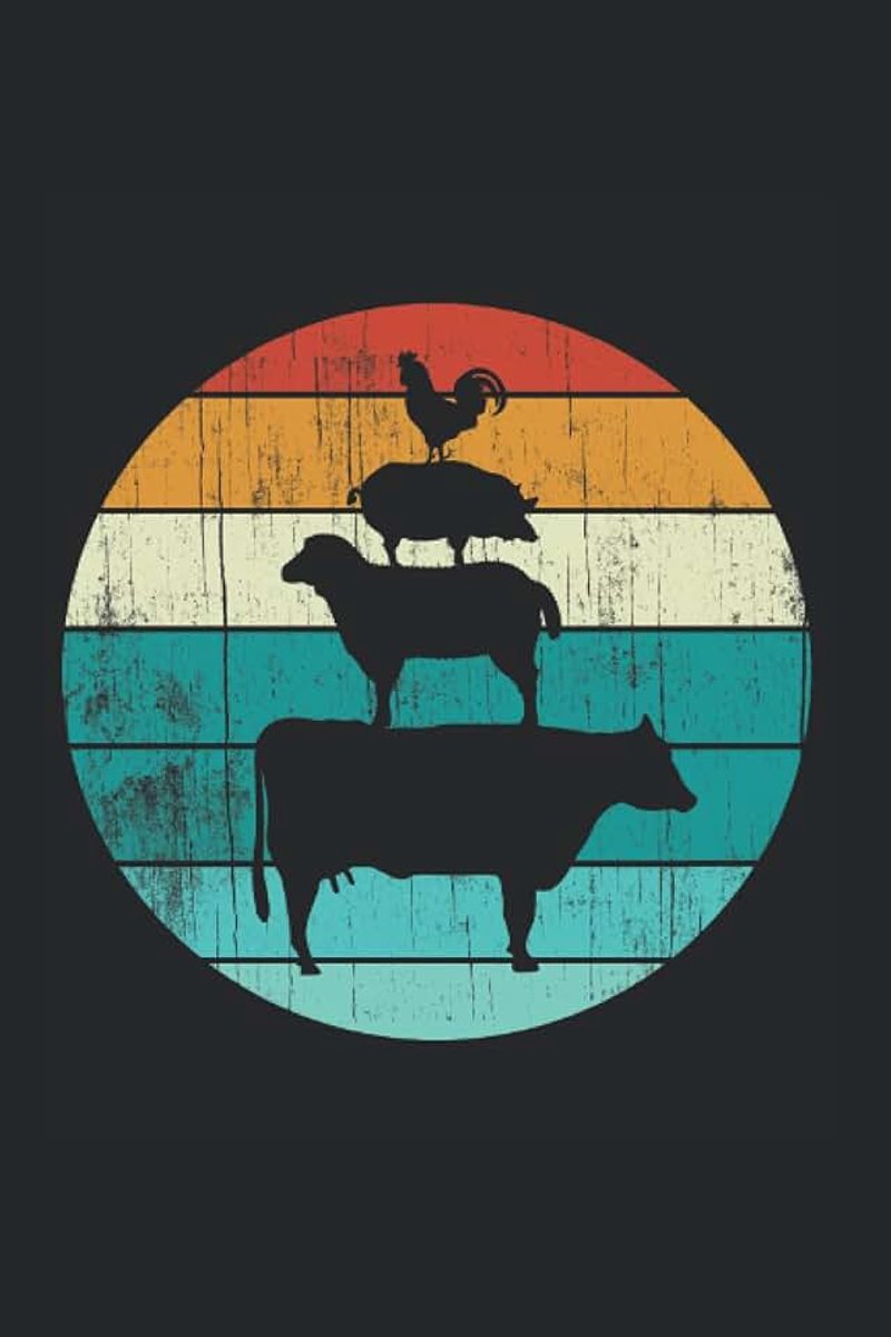Farm Animals: 6x9 Notebook