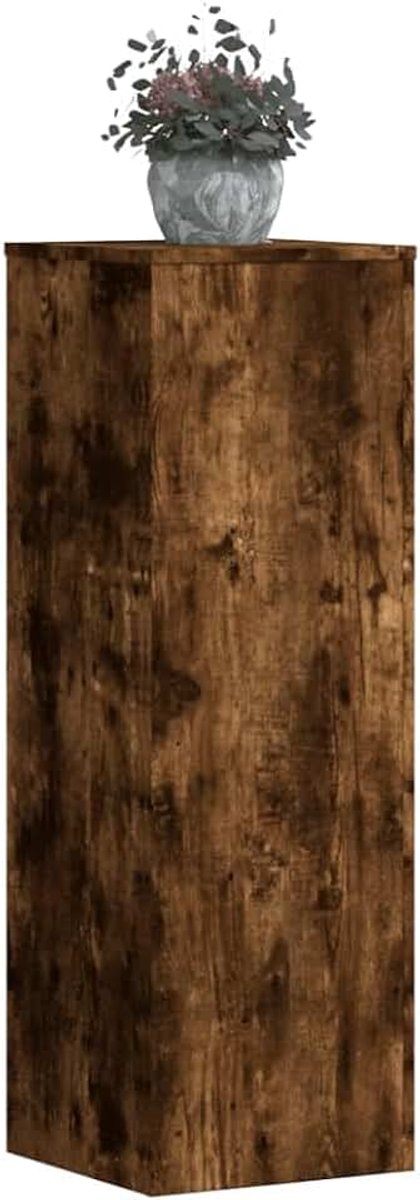 2 stuks, gerookt eiken, bewerkt hout | Robuust oppervlak, gemakkelijk te reinigen, hol ontwerp, minimalistisch design