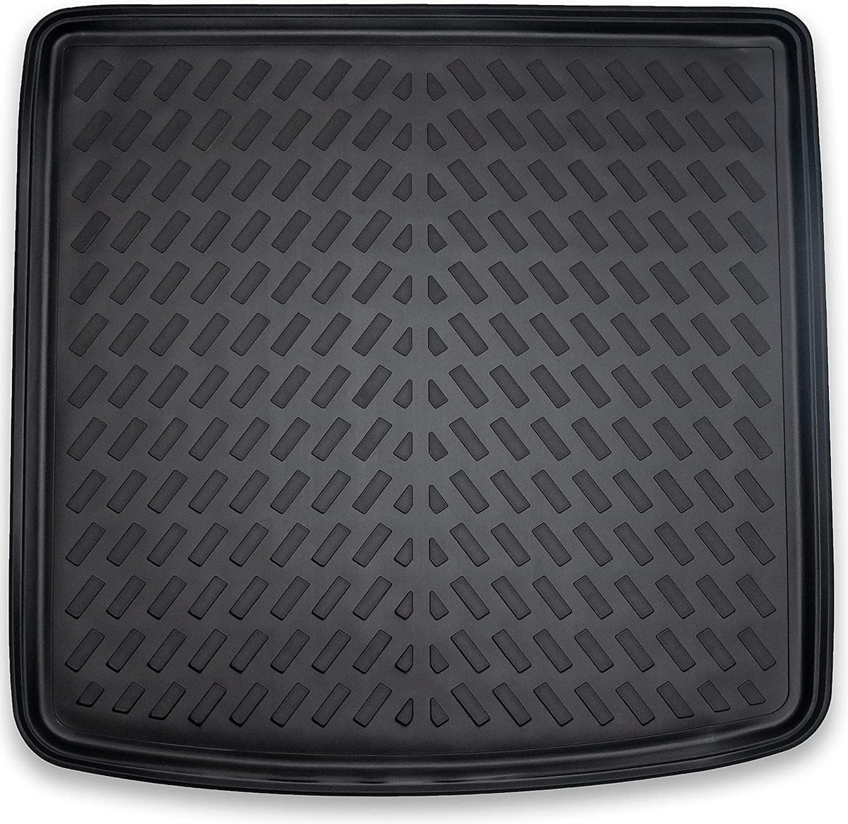 3D-rubberen kofferbakmat voor Peugeot 2008 2 (II) vanaf 2019 (bovenste laadvloer) | kofferbakmat van rubber met extra hoge randen | autoaccessoires