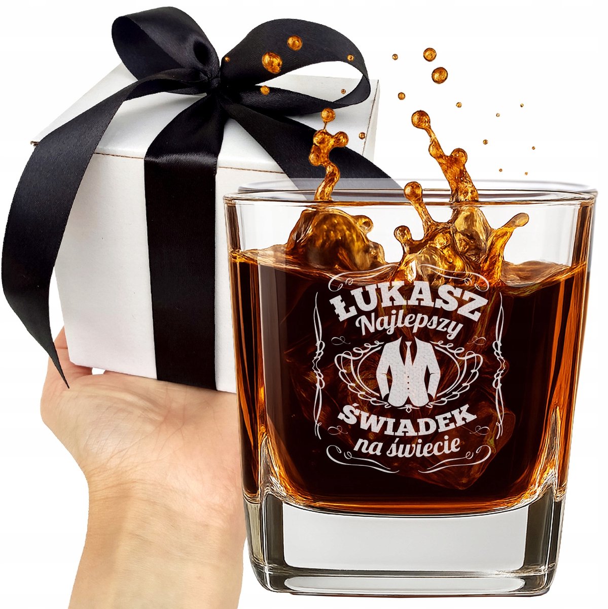 Gegraveerde Whiskyglas - Bedankje voor Getuige - Cadeau met Gravure