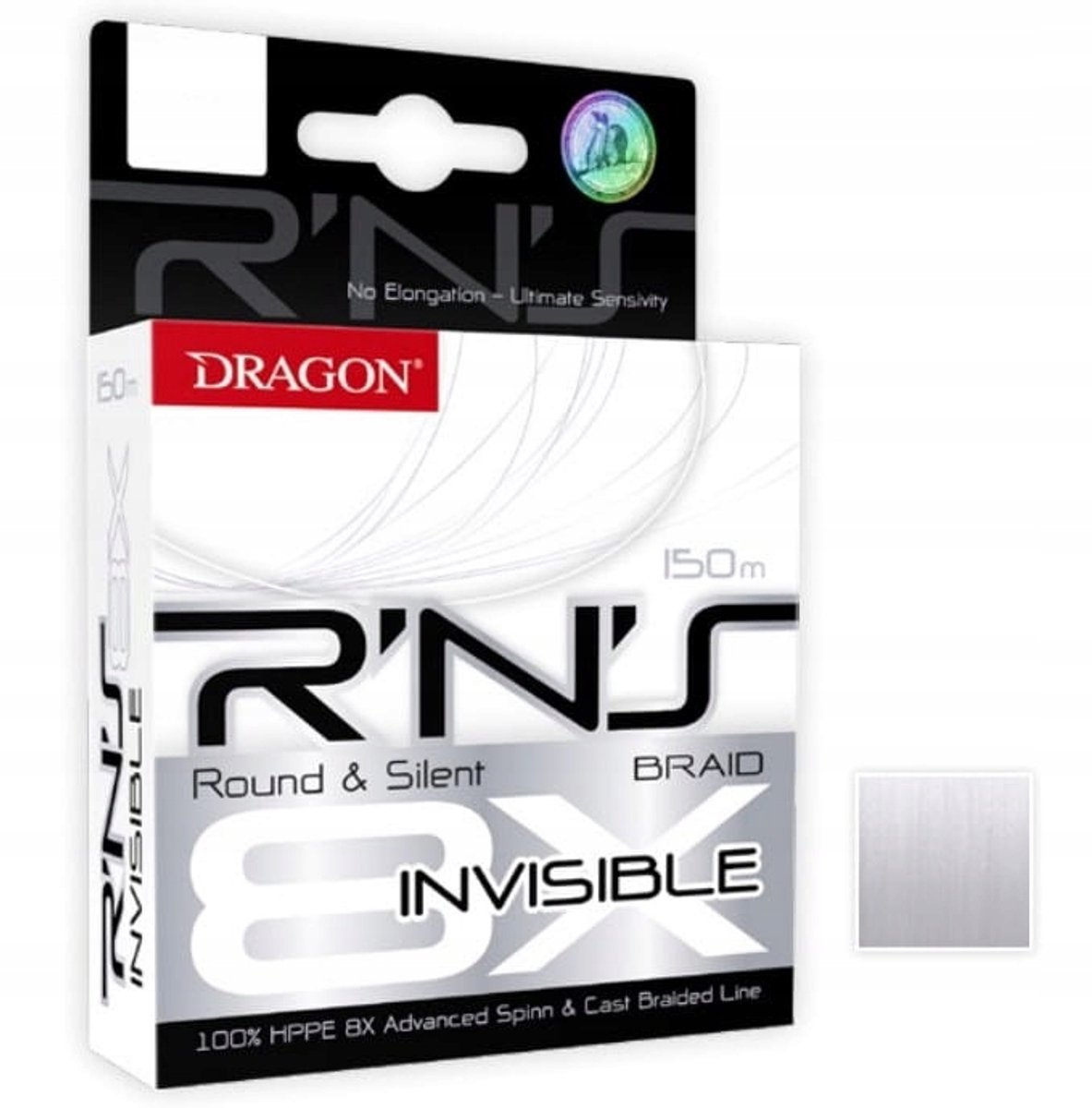 Dragon RNS 8x Onzichtbare Visdraad 0,14mm 150m - Stil & Rond
