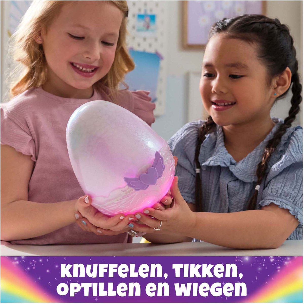 Hatchimals Alive - Mystery Hatch Pufficorn - Interactief verrassingsspeelgoed in een ei met mist, lichtjes en geluiden — afbeelding 4