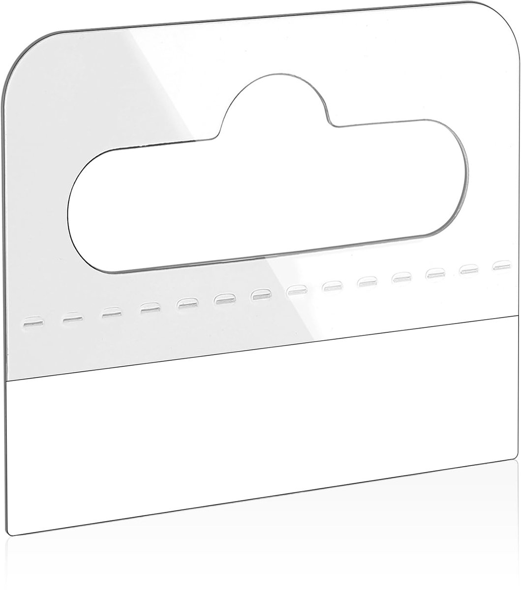 Hang Tabs Mabor 200 doorzichtige sleufgat tags voor snelle retail identificatie