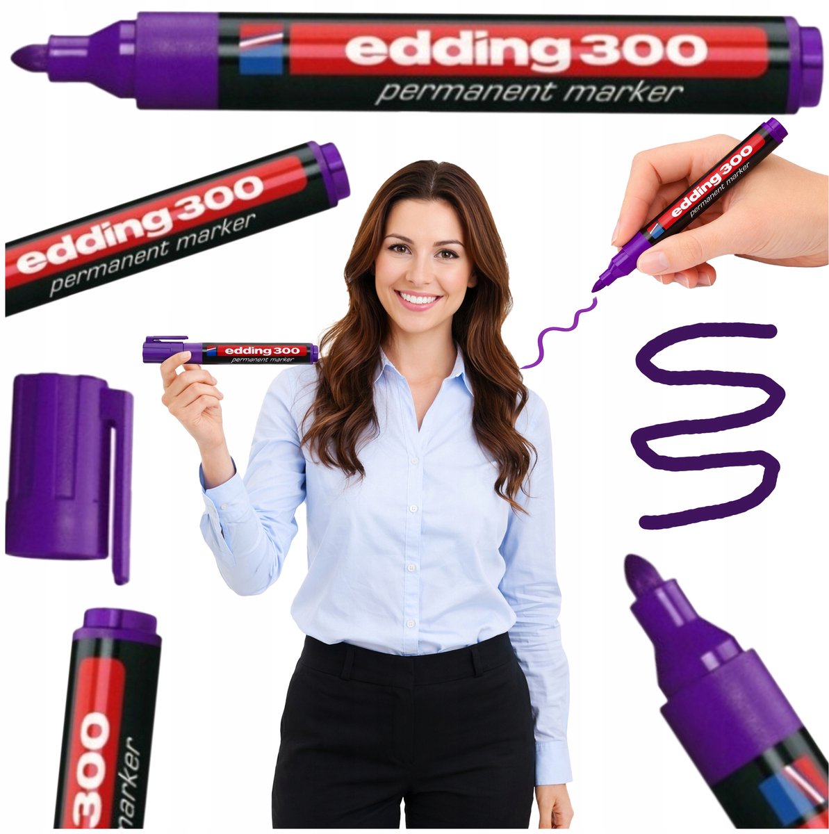 Edding Permanent Marker Violet 1,5-3 mm - Vervaagt niet