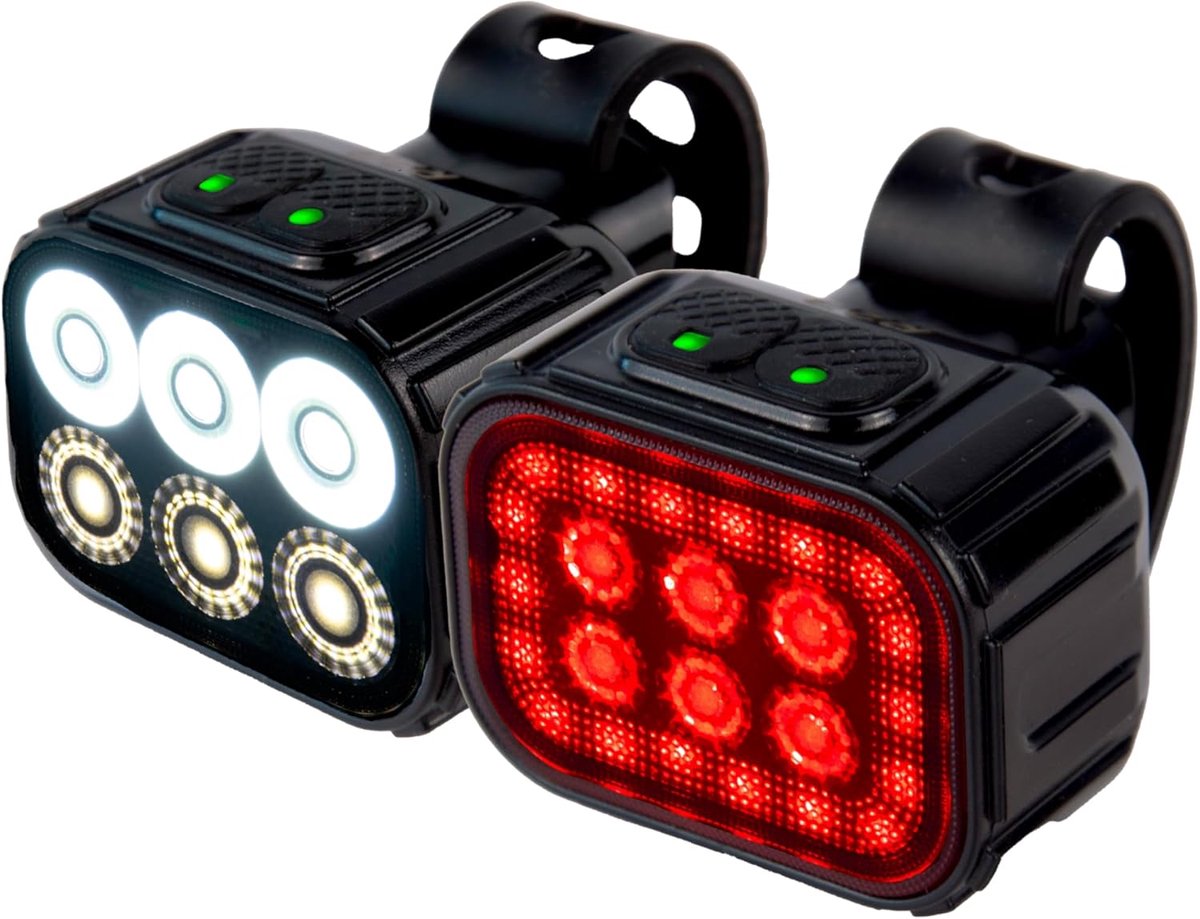 Fietsverlichting Oplaadbaar - LED Lamp Set Voor En Achter - IPX6 Waterdicht - Ideaal Voor Nachtfietsen - SnelShoppen