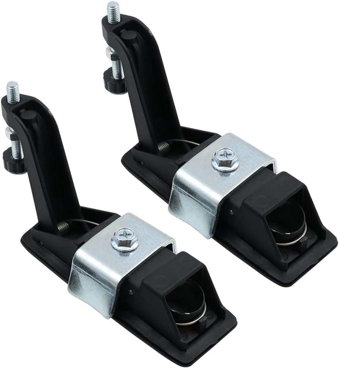 2 stuks compressie slottrigger latch van zinklegering instelbare hendel hand hefboomdraad druksluitingen zwart