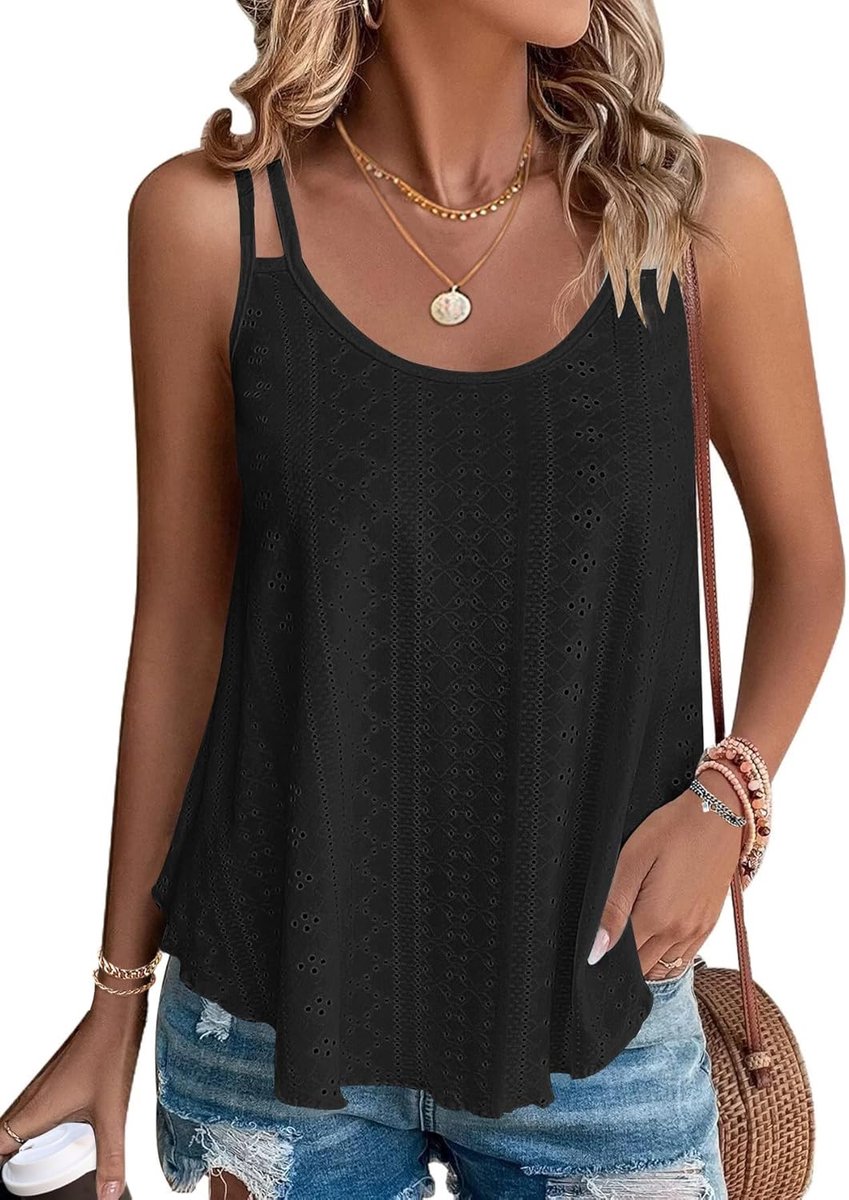 Dames Zomertanktops Dames Mouwloze Vesten Tanks Top Loost Fit Casual Shirts Vest Blouses Cami Camisole