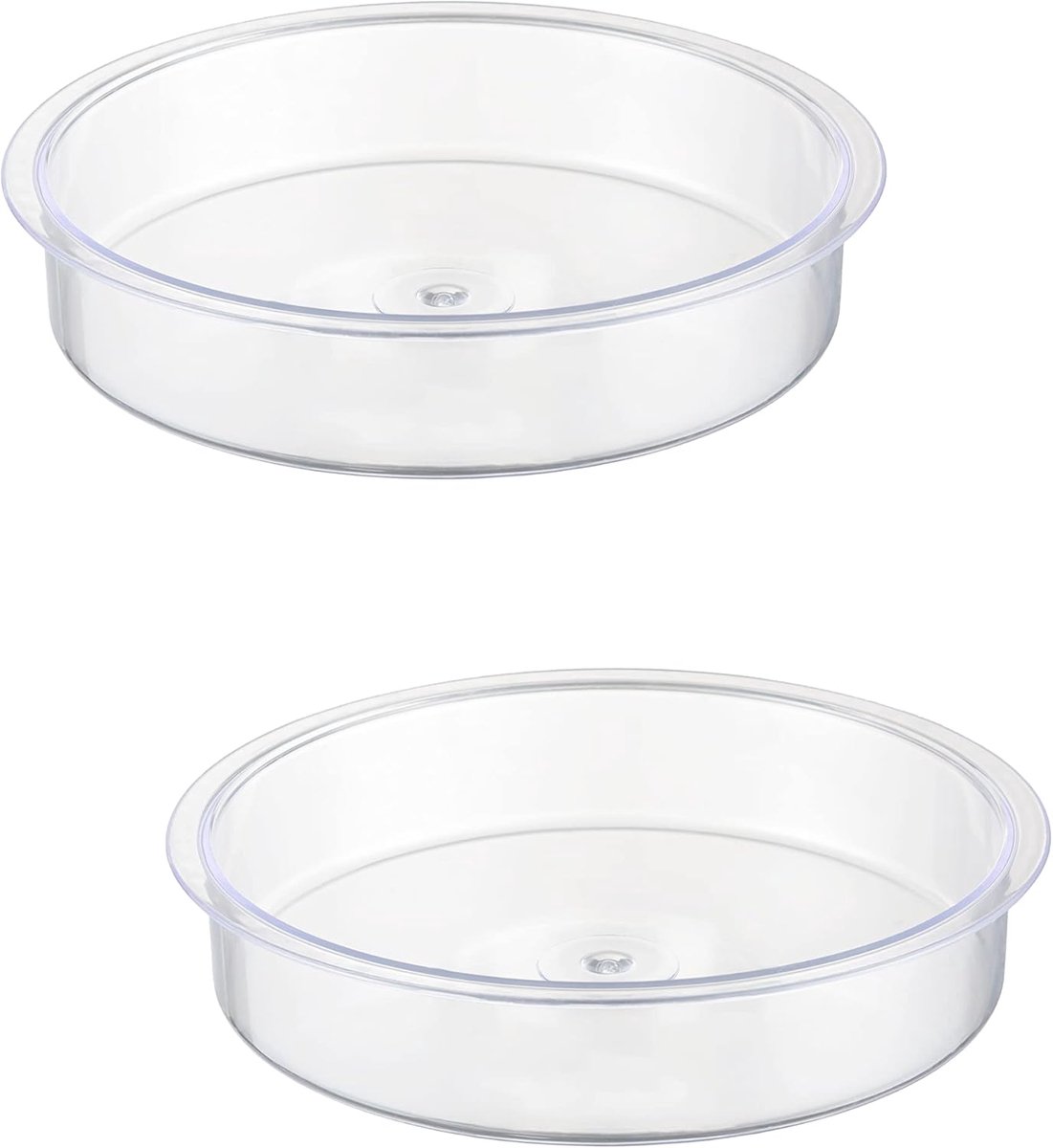 iBorn vogeldrinkplaats voor wilde vogels, PC kunststof vogeldrinkplaats, vogelbad schaal vervanging voor vogels, vogelvoer station tablet accessoires, Ø17,2 cm, 2 stuks