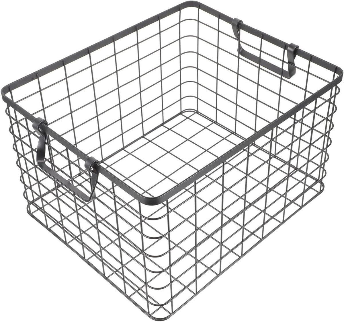 Brandhoutmand - Houtdrager - Buitenhaard Opslag - Opvouwbaar Handvat - 34x28x20 cm - Zwart