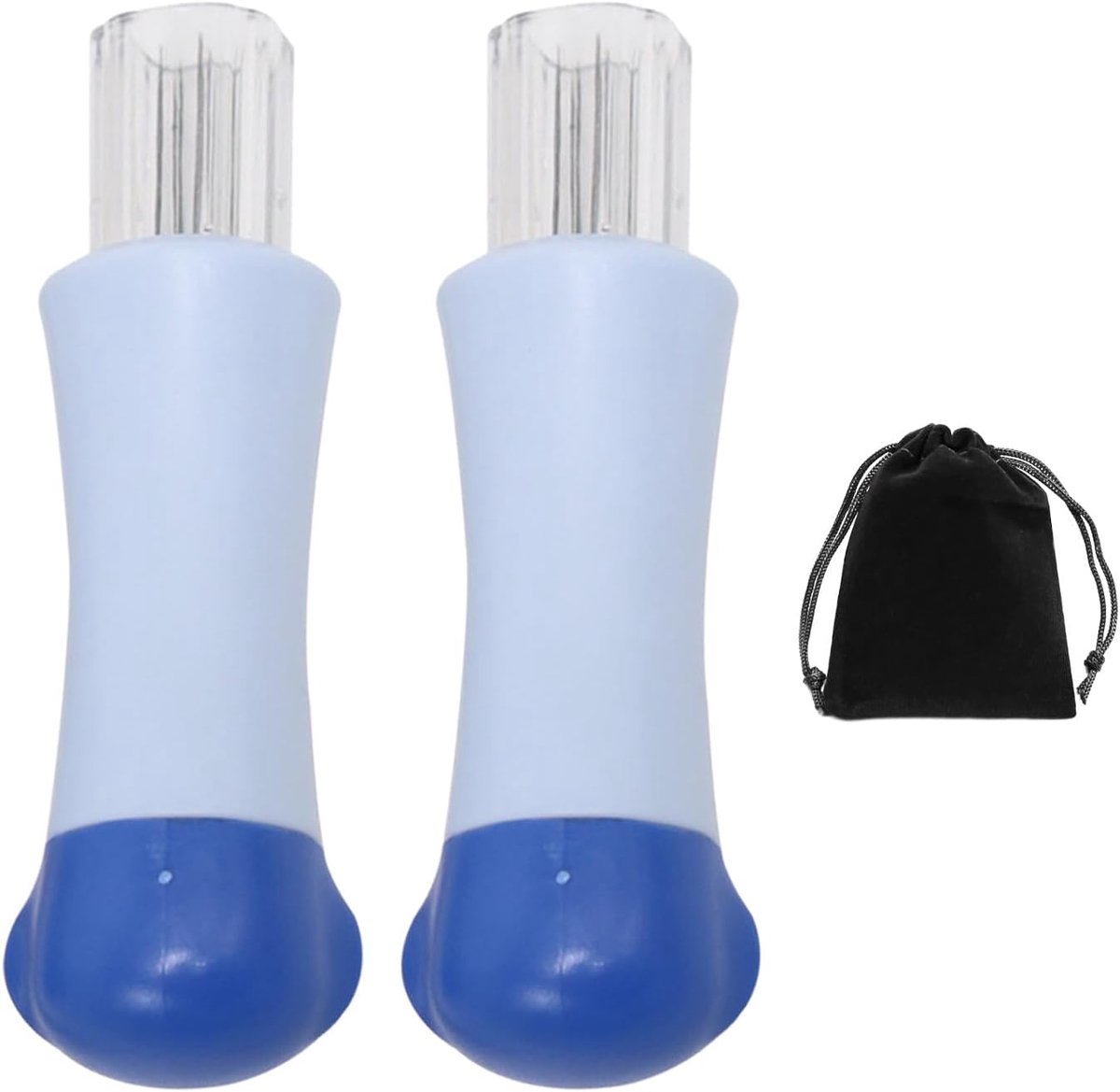 2 stuks blauwe viltnaalden, naaldvliesgereedschap, stempelnaalden voor poppen met meerdere koppen, handgebreide stempelpen met 7 koppen, doe-het-zelf naaigereedschap