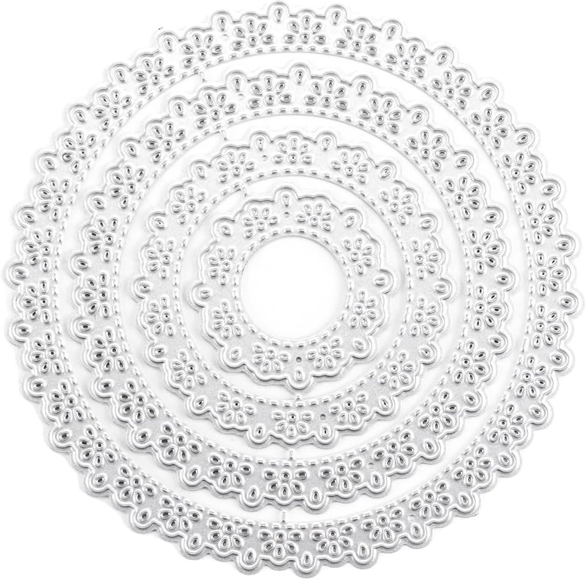 snijmallen met ronde kanten rand, cirkelvormige stansen, kaarten maken, scrapbooking, fotoalbums, sjablonen, papierknutselen