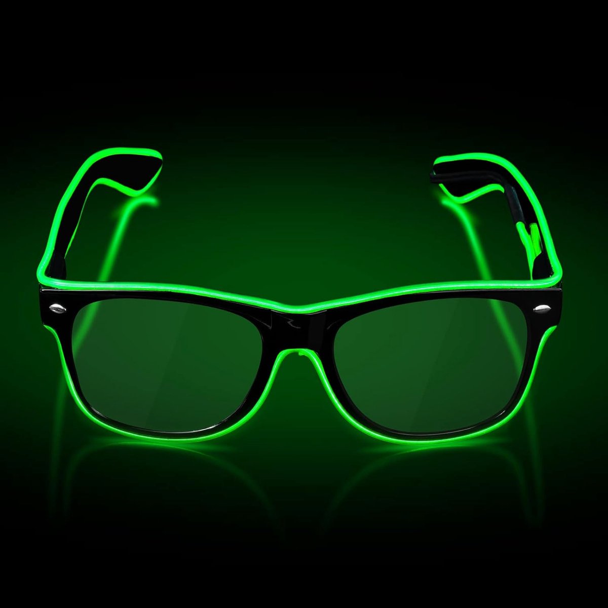flintronic Cyberpunk led-bril voor feestjes, 7 kleuren, 5 modi, lichtgevende bril, verstelbare kleur voor Halloween, party, cosplay, disco, bar, festival, muziek