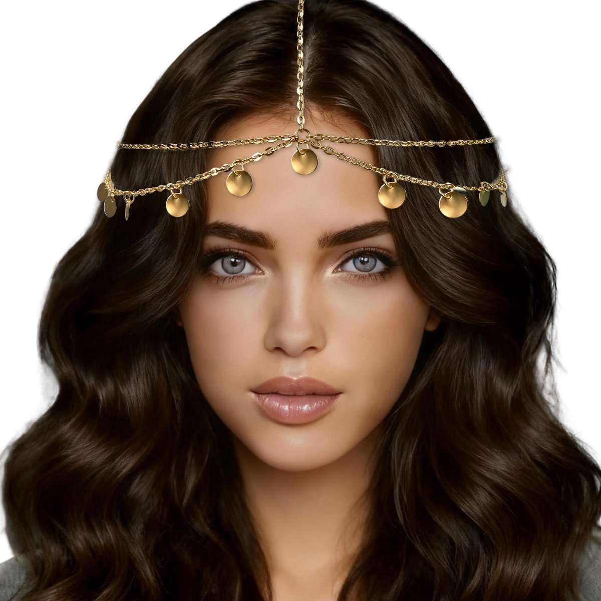 hoofdketting voor dames, Cleopatra hoofdsieraad, festival haaraccessoire, Indiase hoofdsieraden, dagelijkse haaraccessoires en feestmake-up