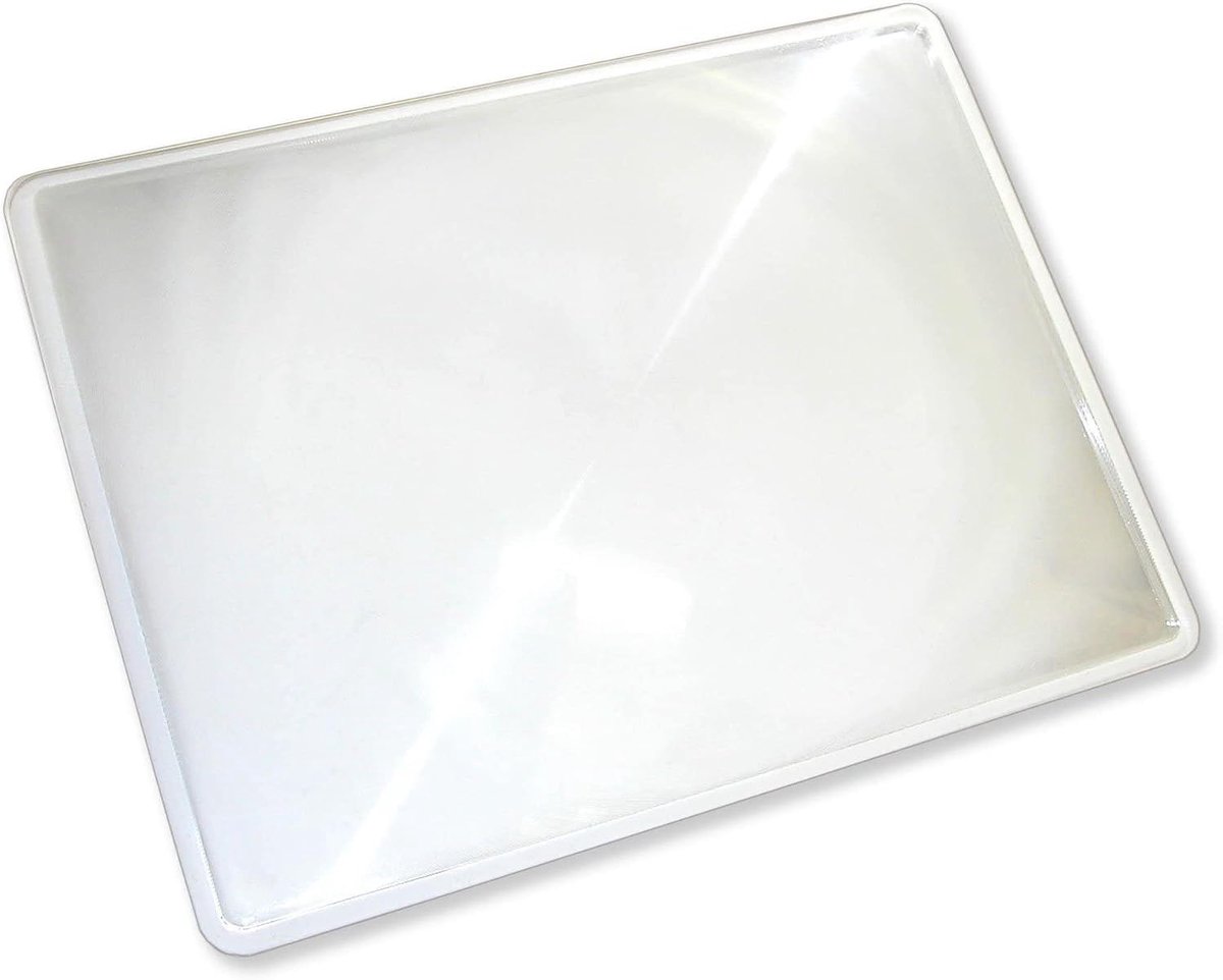 Page Magnifier 2x Bladvergrootglas, Volledige Pagina's Formaat, Ideale Leeshulp voor Boeken, Kranten, Tijdschriften (DM-21)