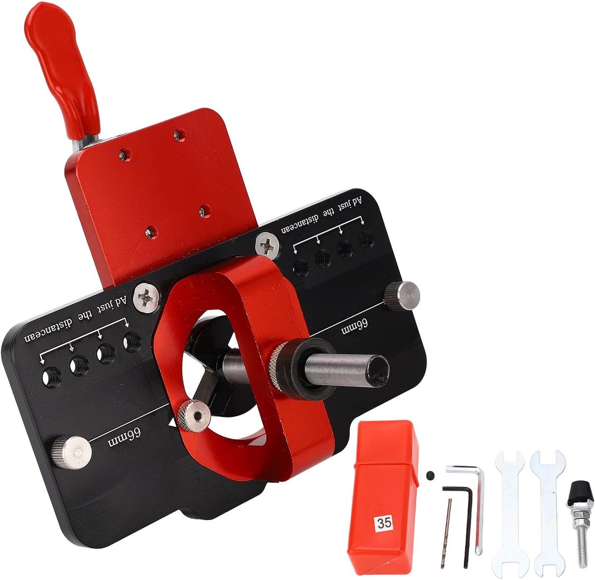 35 Mm Verborgen Scharniermal Deurscharniergatboorgeleider Boorkitset Aluminium Plankpin Boormal Montagegereedschap voor Houtbewerking Deurkastscharnieren