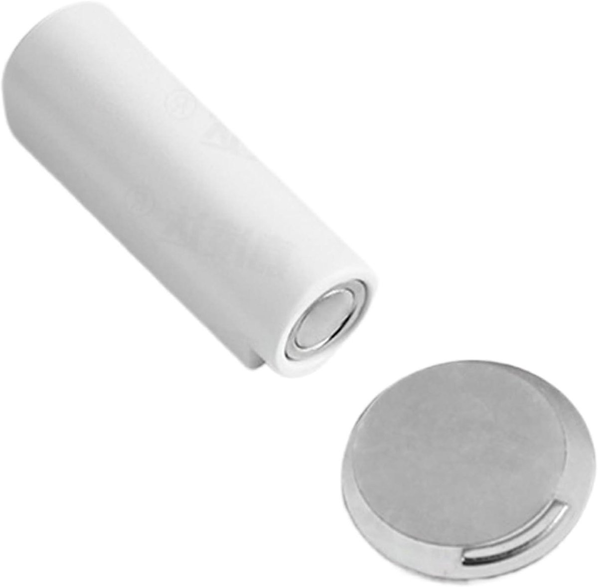 Vloerdeurmagneet - Deurstopper Metaal - Deuren Open Houden - Sterke Magnetische Houder - 96 x 4 cm - Wit