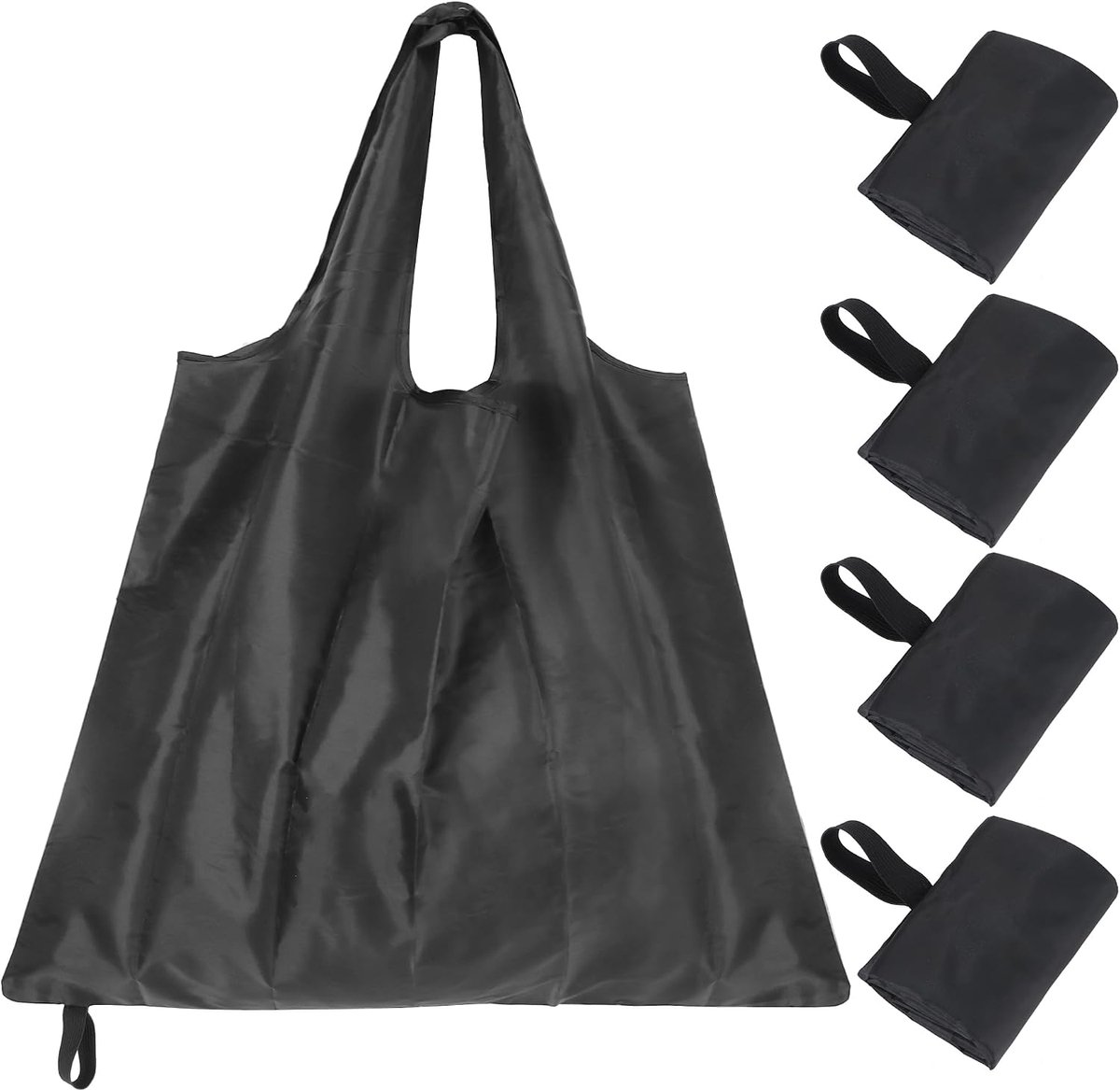 Shopper Bag 4 Stuks - Vouwbare Waterdichte Tas - Handig voor Boodschappen - SnelShoppen