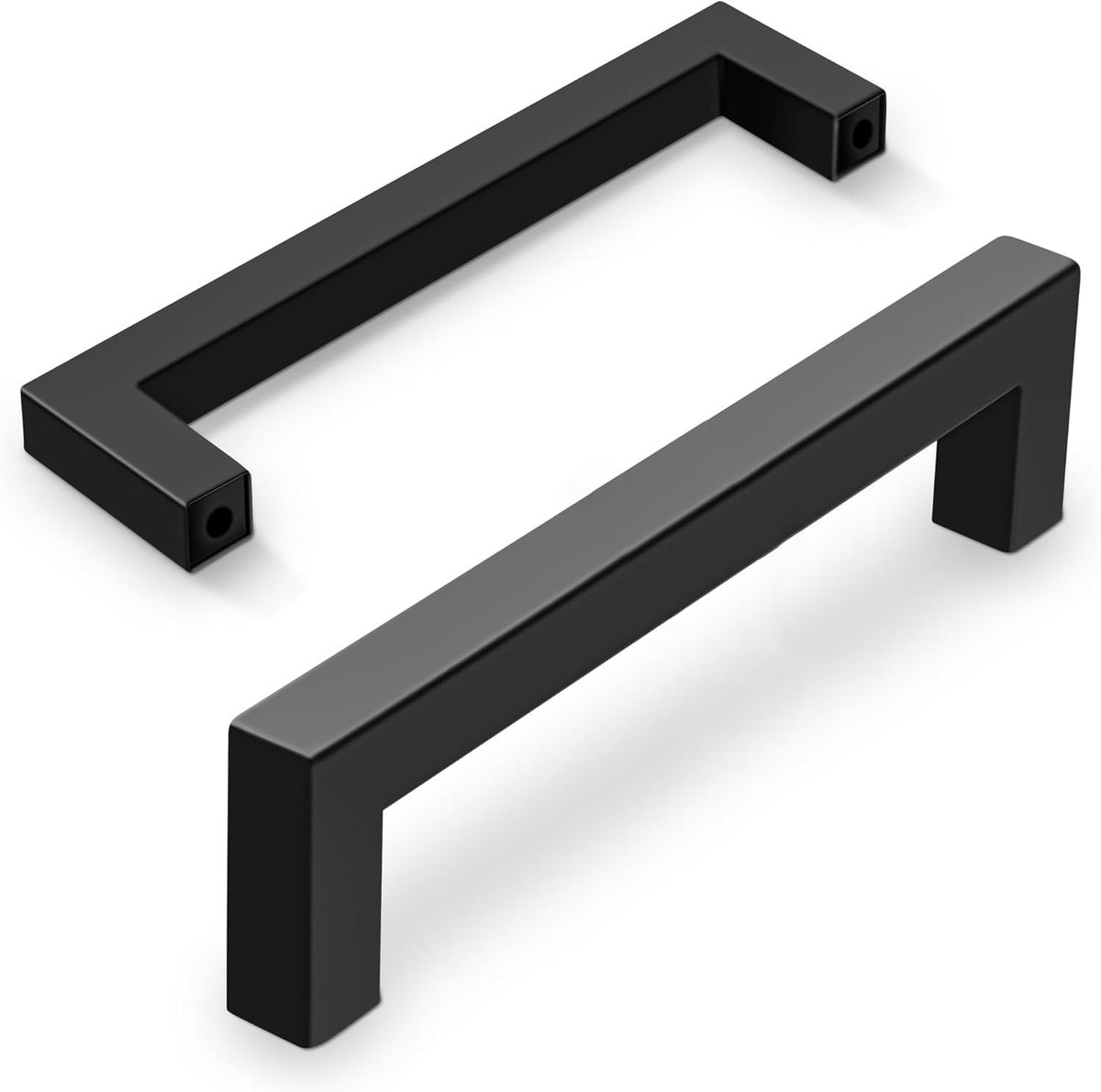 15 stuks meubelgrepen, mat zwart, roestvrij staal, kastgrepen, gatafstand 160 mm, modern design, voor keukenkasten, badkamerkasten en laden