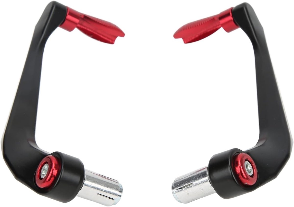 Aluminium Beschermers voor Motorrem- en Koppelinghefbomen - 2-delige Set voor Mountainbikes in Rood - Duurzaam en Lichtgewicht