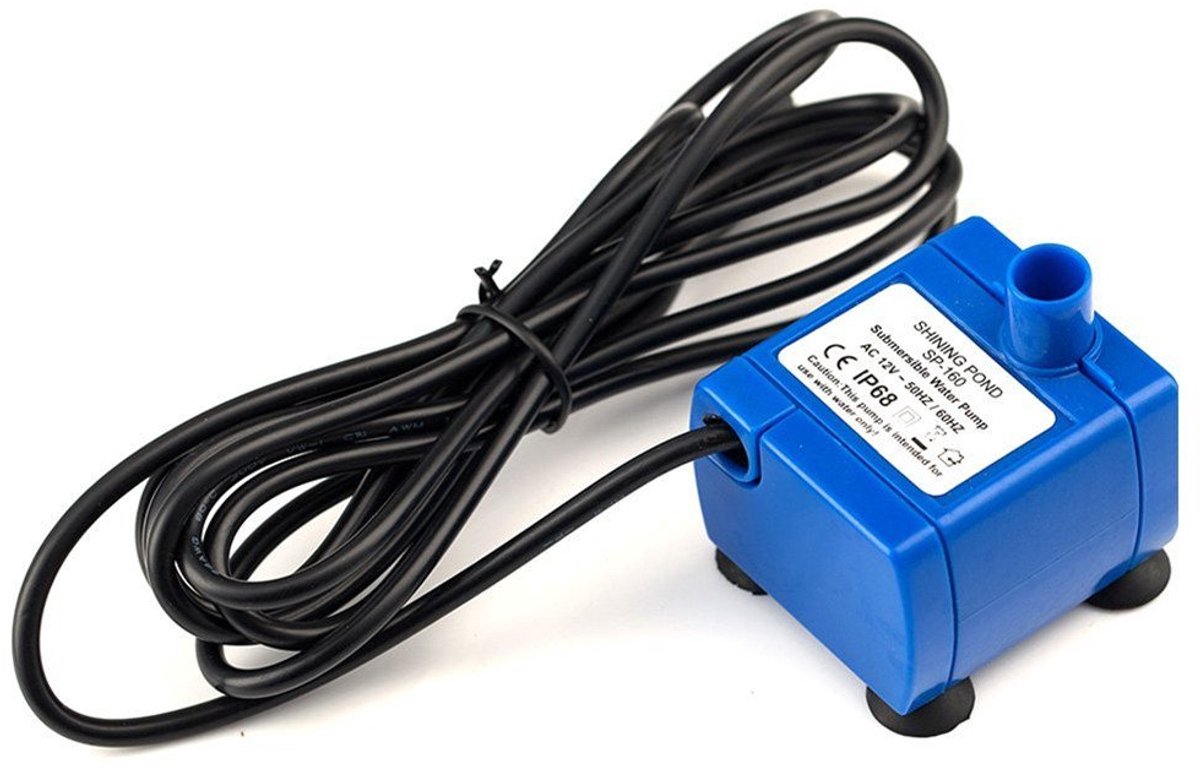 SnelShoppen - Waterpomp 12 V Elektrische Waterpomp met 5,9 ft Lange Kabel, Laag Stroomverbruik, Super Stille Motor voor Eleoption Bloemen Drinkfontein