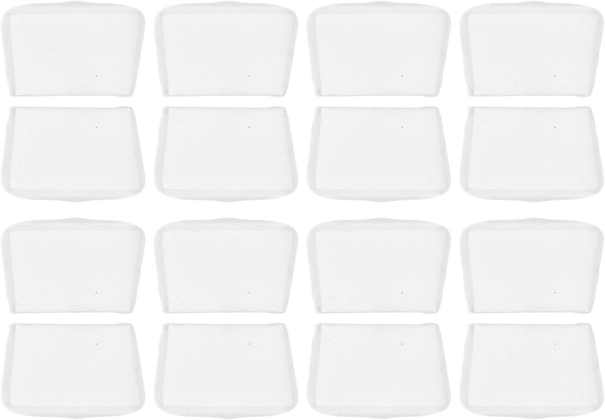 Beschermhoezen Tangpunten - Vervangstukken Glasgereedschap - Precisie Glas Snijden - Gelijkmatige Drukverdeling - 16 Stuks - Transparant